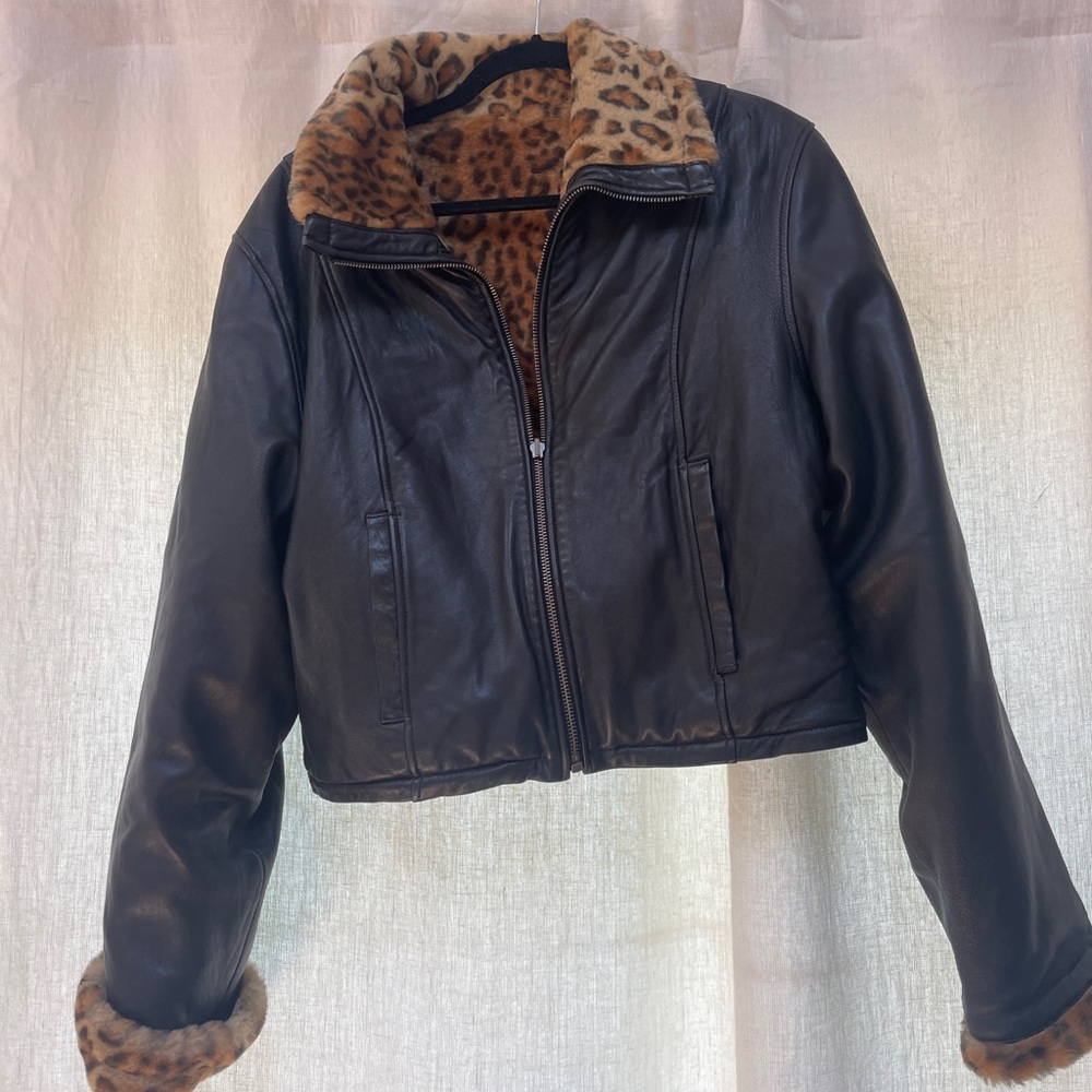 Leather vintage jacket